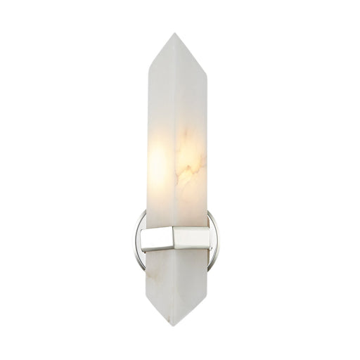 Valencia 5-in Polished Nickel/Alabaster 1 Light Wall/Vanity by Alora Lighting | WV334105PNAR | Alora Lighting