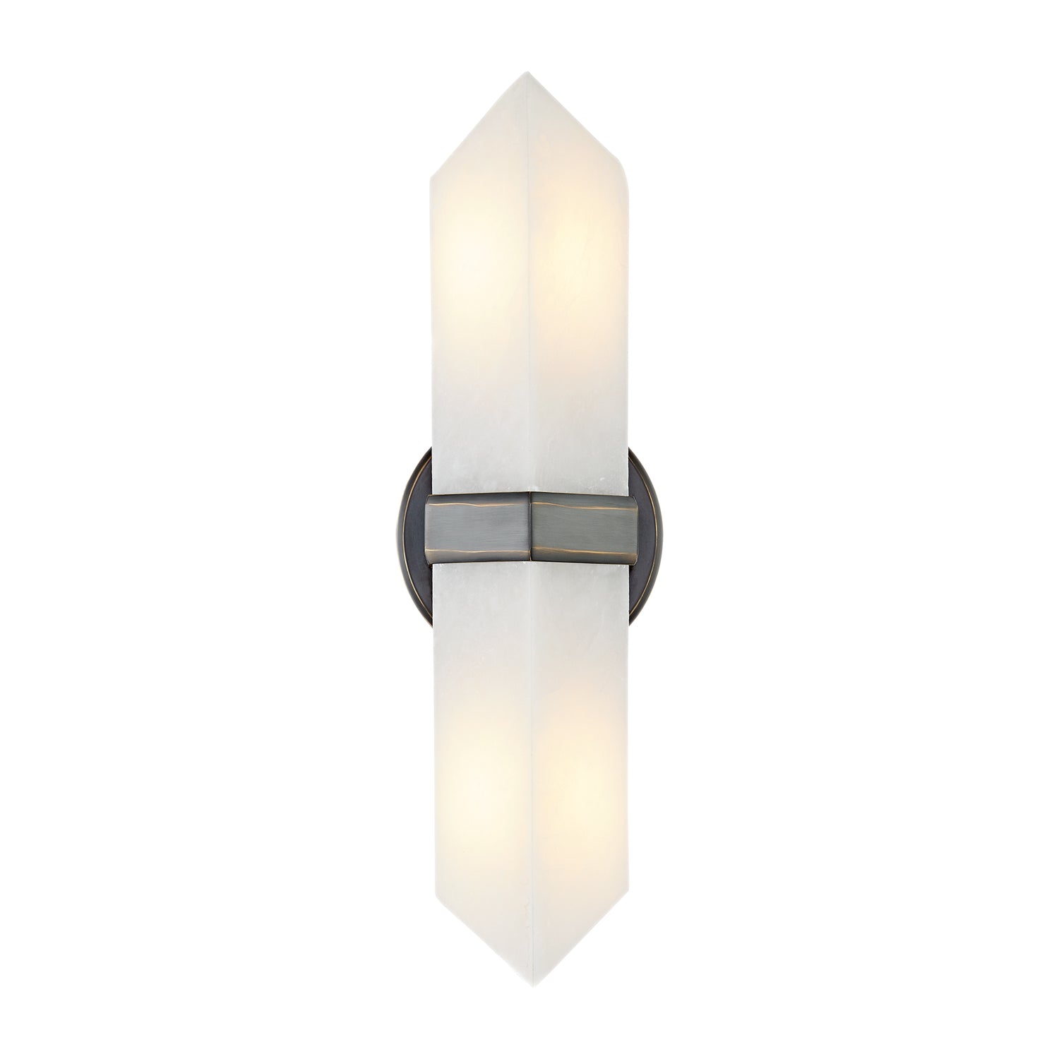Valencia 15-in Urban Bronze/Alabaster 2 Lights Wall/Vanity by Alora Lighting | WV334215UBAR | Alora Lighting