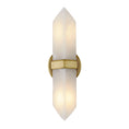 Load image into Gallery viewer, Valencia 15-in Vintage Brass/Alabaster 2 Lights Wall/Vanity by Alora Lighting | WV334215VBAR | Alora Lighting
