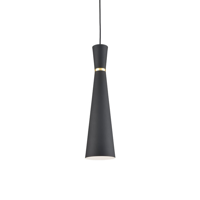 Vanderbilt Pendant in Black With Gold Detail Finish | Kuzco Lighting