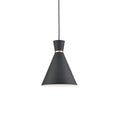 Load image into Gallery viewer, Vanderbilt Pendant in Black With Gold Detail Finish | Kuzco Lighting
