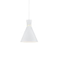 Load image into Gallery viewer, Vanderbilt Pendant in White With Gold Detail Finish | Kuzco Lighting
