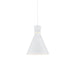 Vanderbilt Pendant in White With Gold Detail Finish | Kuzco Lighting