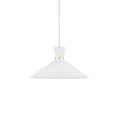 Load image into Gallery viewer, Vanderbilt Pendant in White With Gold Detail Finish | Kuzco Lighting

