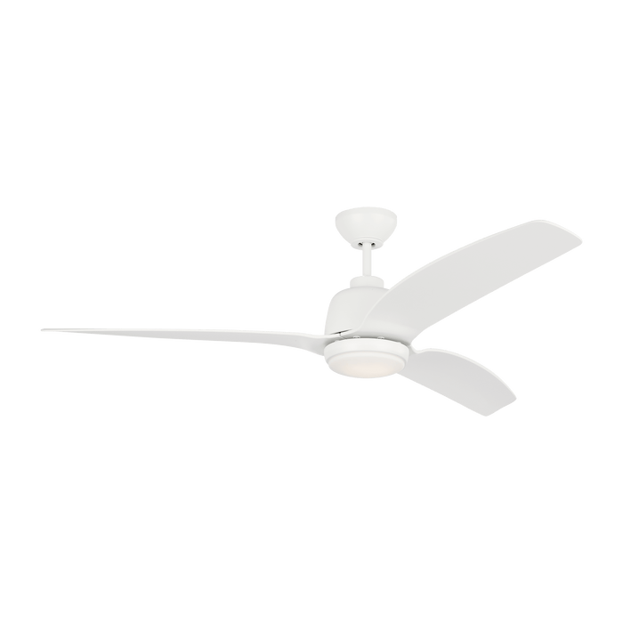 Avila Coastal 60 LED - Matte White by Visual Comfort Fan