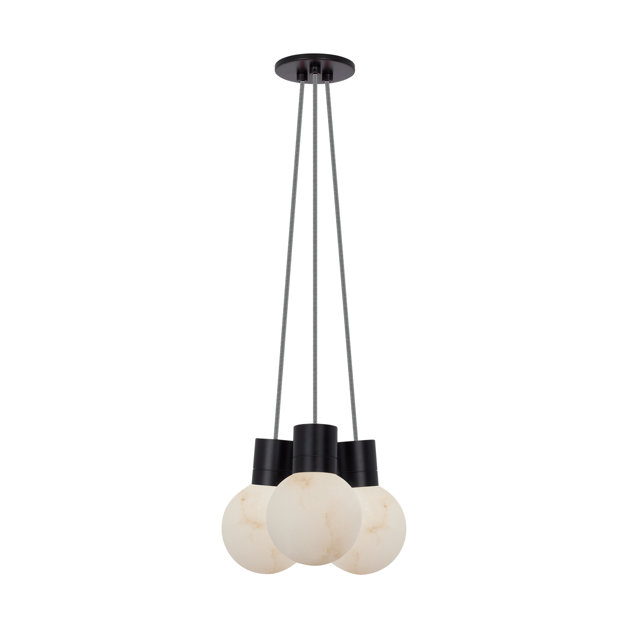 Mina Alabaster 3-Light Chandelier
