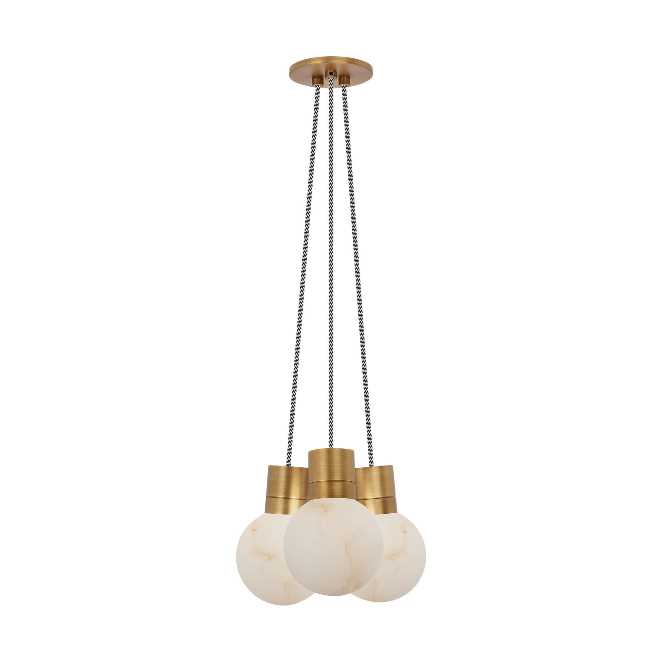 Mina Alabaster 3-Light Chandelier