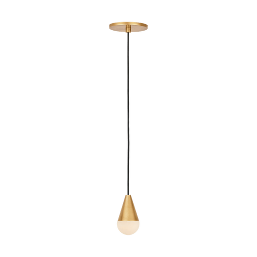 Cupola Alabaster 1 Light Pendant by Visual Comfort Modern