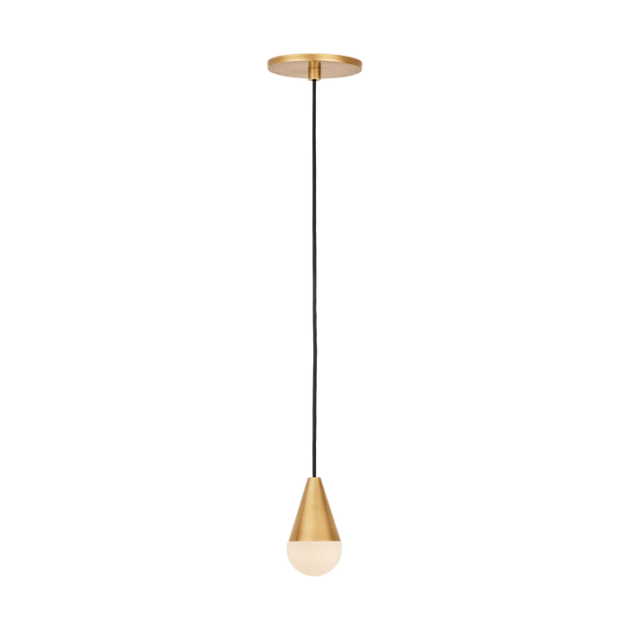 Cupola Alabaster 1 Light Pendant by Visual Comfort Modern