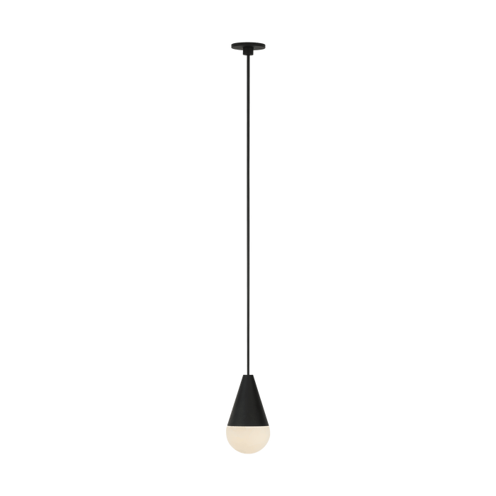 Cupola Alabaster Port Alone Pendant by Visual Comfort Modern