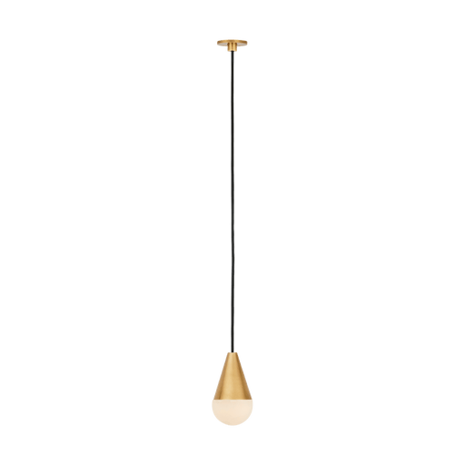 Cupola Alabaster Port Alone Pendant by Visual Comfort Modern