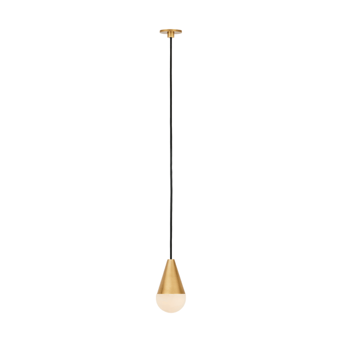 Cupola Alabaster Port Alone Pendant by Visual Comfort Modern