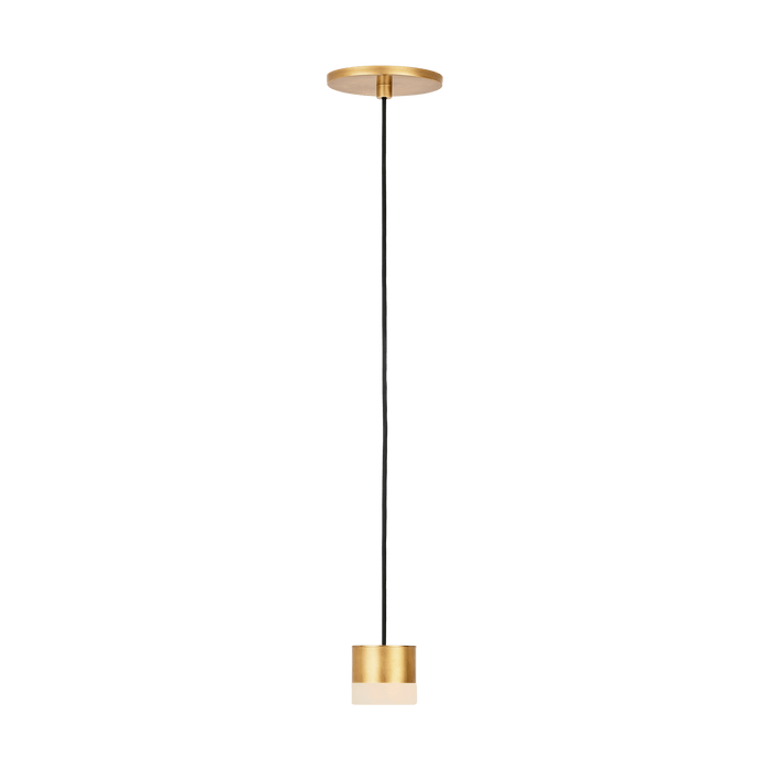 Gable Alabaster 1 Light Pendant by Visual Comfort Modern