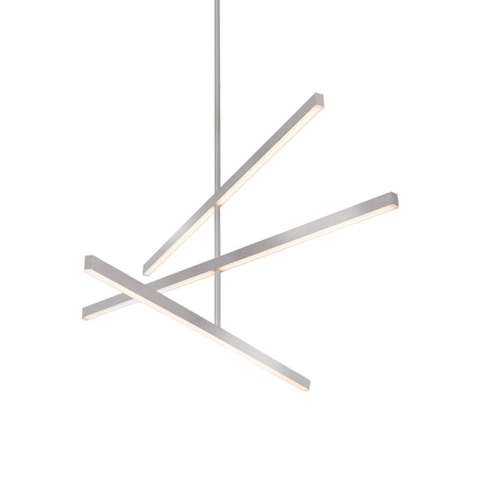 Vega LED Chandelier in Brushed Nickel Finish | Kuzco Lighting