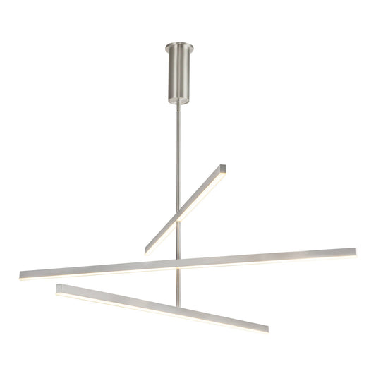 Vega LED Chandelier in Brushed Nickel Finish | Kuzco Lighting