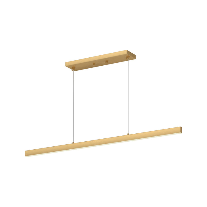 Vega LED Linear Pendant in Brushed Gold Finish | Kuzco Lighting