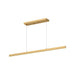 Vega LED Linear Pendant in Brushed Gold Finish | Kuzco Lighting