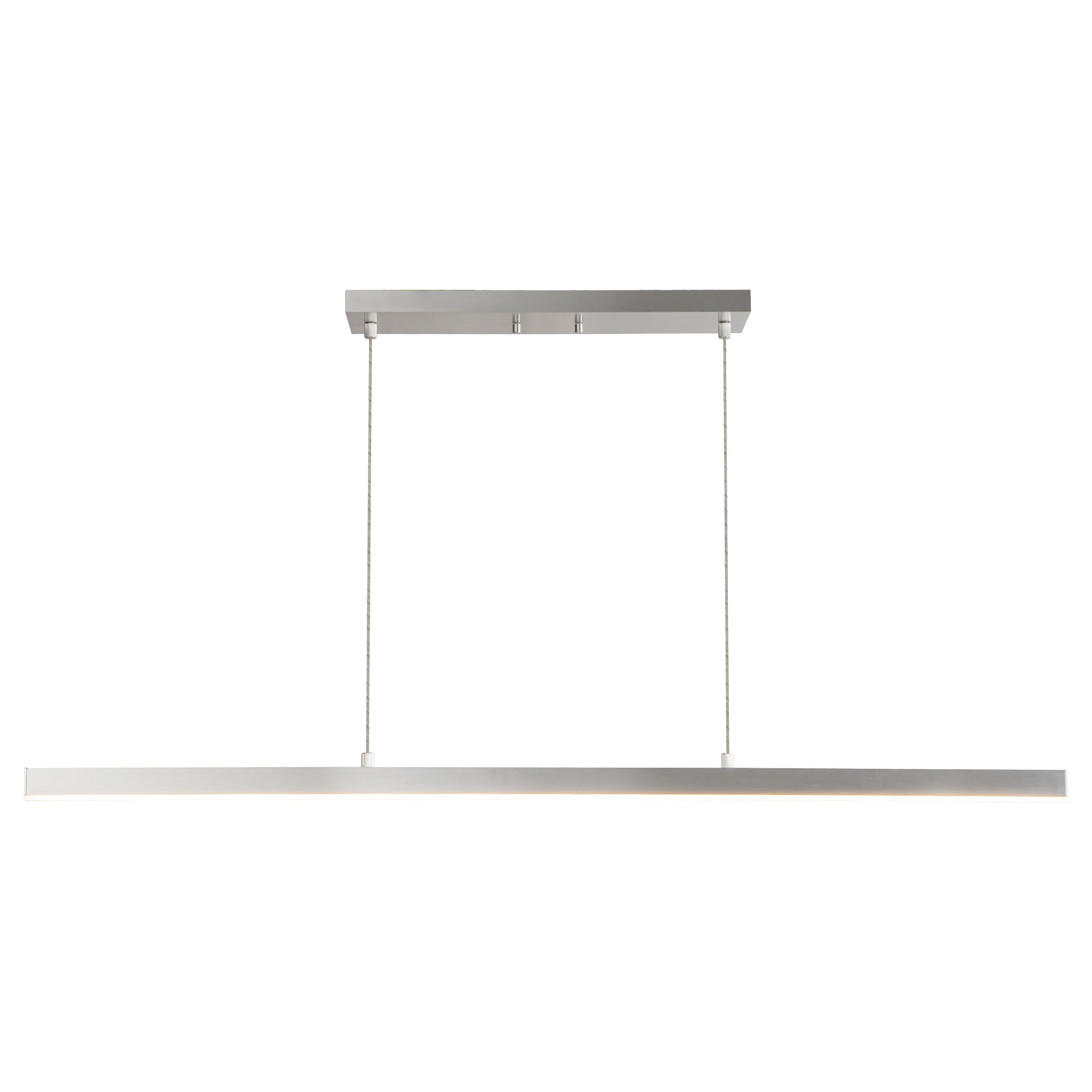 Vega LED Linear Pendant in Brushed Nickel Finish | Kuzco Lighting
