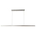 Vega LED Linear Pendant in Brushed Nickel Finish | Kuzco Lighting