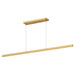 Vega LED Linear Pendant (2700K) in Brushed Gold Finish | Kuzco Lighting