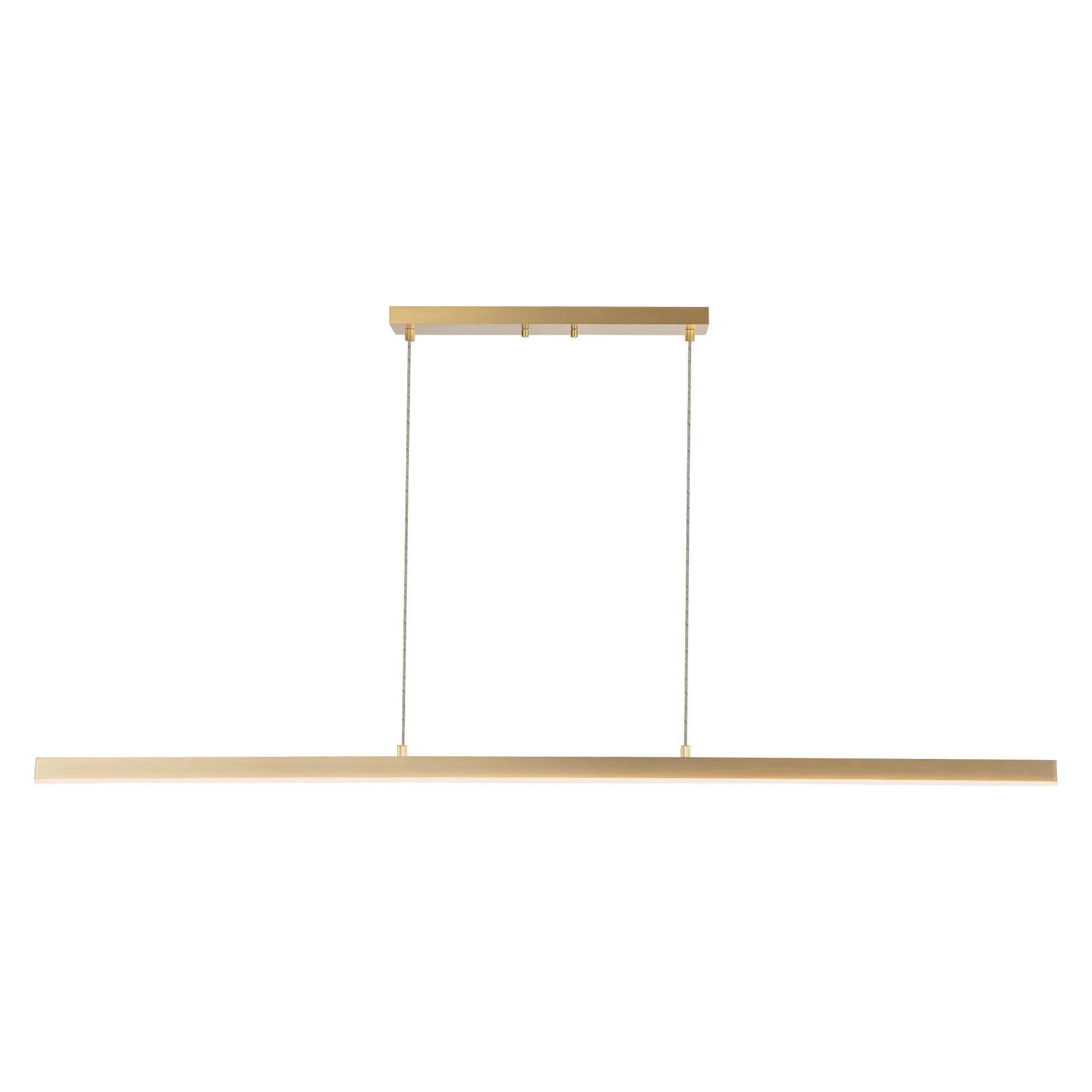 Vega LED Linear Pendant in Brushed Gold Finish | Kuzco Lighting
