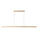 Vega LED Linear Pendant in Brushed Gold Finish | Kuzco Lighting