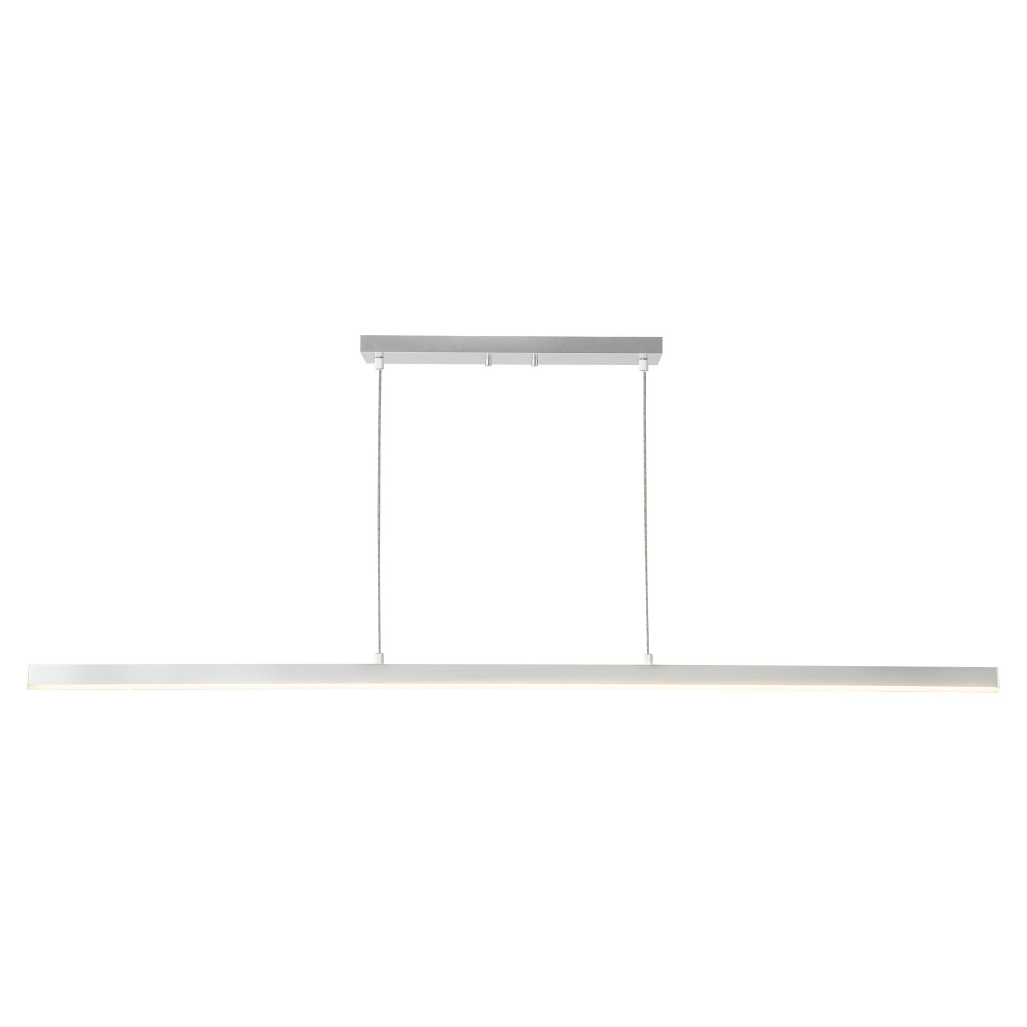 Vega LED Linear Pendant in Brushed Nickel Finish | Kuzco Lighting