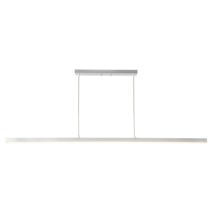 Vega LED Linear Pendant in Brushed Nickel Finish | Kuzco Lighting