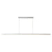 Vega LED Linear Pendant in Brushed Nickel Finish | Kuzco Lighting