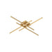 Vega Minor  LED Flush Mount in Brushed Gold Finish | Kuzco Lighting
