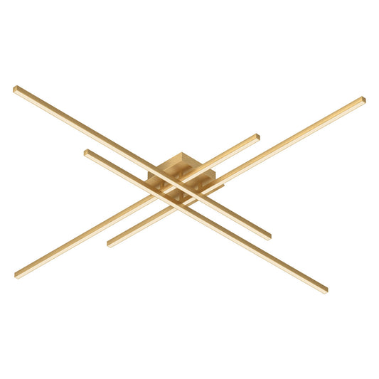 Vega Minor  LED Flush Mount in Brushed Gold Finish | Kuzco Lighting