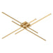 Vega Minor  LED Flush Mount in Brushed Gold Finish | Kuzco Lighting