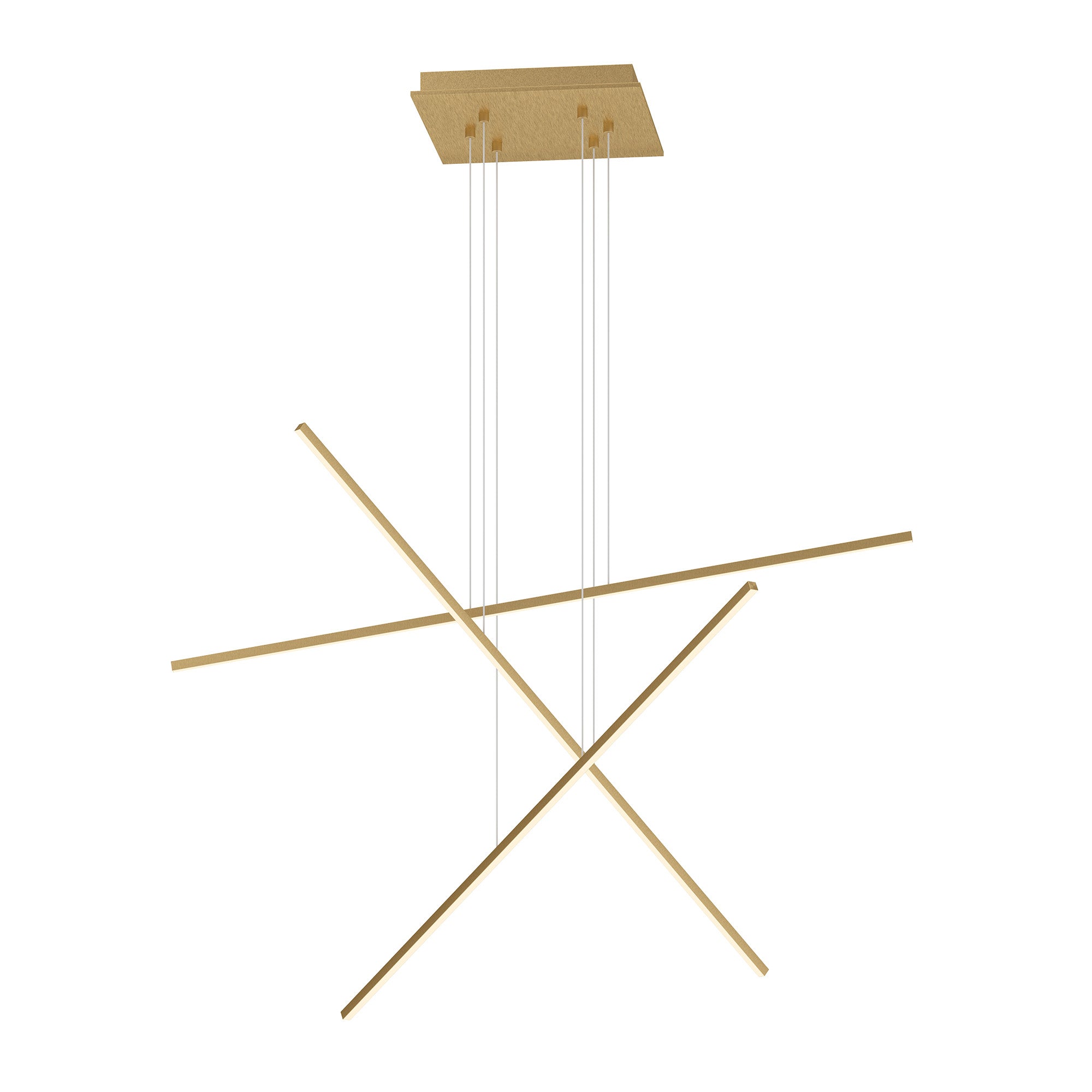 Vega Minor  LED Multi Pendant in Brushed Gold Finish | Kuzco Lighting