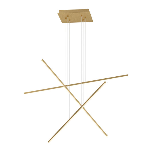 Vega Minor  LED Multi Pendant in Brushed Gold Finish | Kuzco Lighting