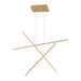 Vega Minor  LED Multi Pendant in Brushed Gold Finish | Kuzco Lighting