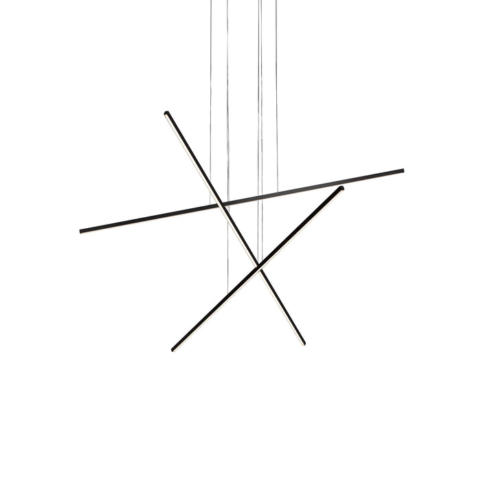 Vega Minor  LED Multi Pendant in Black Finish | Kuzco Lighting