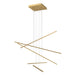 Vega Minor  LED Multi Pendant in Brushed Gold Finish | Kuzco Lighting