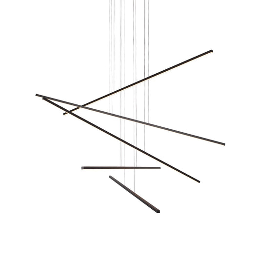 Vega Minor  LED Multi Pendant in Black Finish | Kuzco Lighting