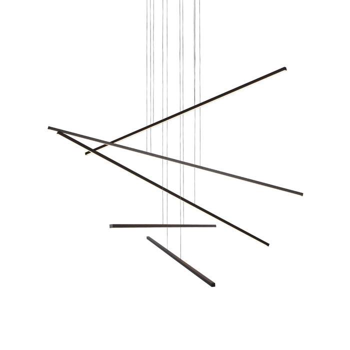 Vega Minor  LED Multi Pendant in Black Finish | Kuzco Lighting