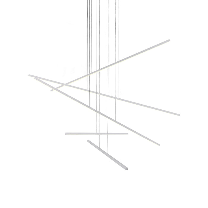 Vega Minor  LED Multi Pendant in Brushed Nickel Finish | Kuzco Lighting
