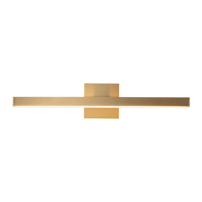 Vega LED Vanity (2700K) in Brushed Gold Finish | Kuzco Lighting
