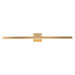Vega LED Vanity (2700K) in Brushed Gold Finish | Kuzco Lighting