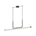 Vesper LED Linear Pendant in Black Finish | Kuzco Lighting