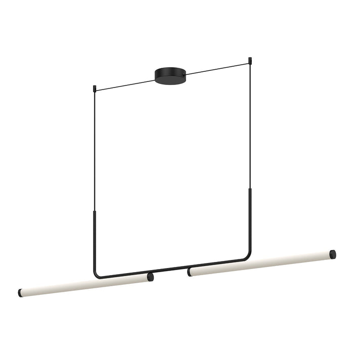 Vesper LED Linear Pendant in Black Finish | Kuzco Lighting