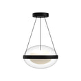 Load image into Gallery viewer, Virgo LED Pendant in Black/Opal Glass Finish | Kuzco Lighting

