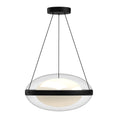 Load image into Gallery viewer, Virgo LED Pendant in Black/Opal Glass Finish | Kuzco Lighting
