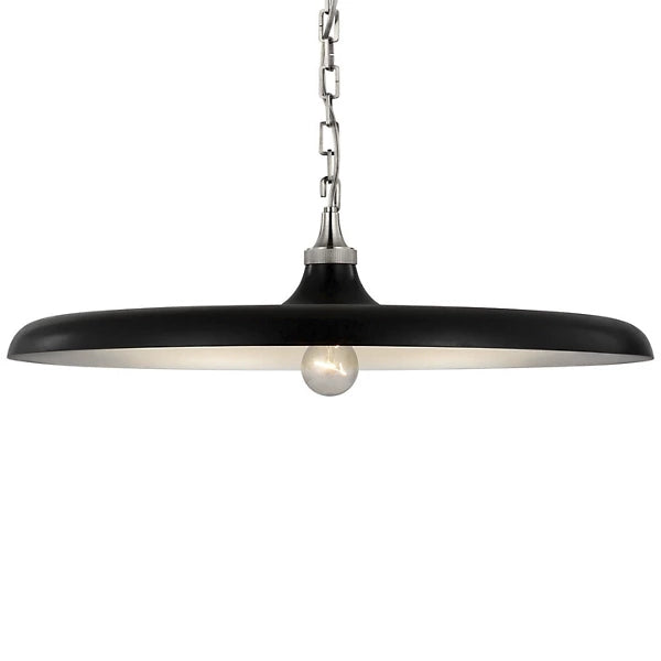 Piatto Pendant - Polished Nickel / Aged Iron