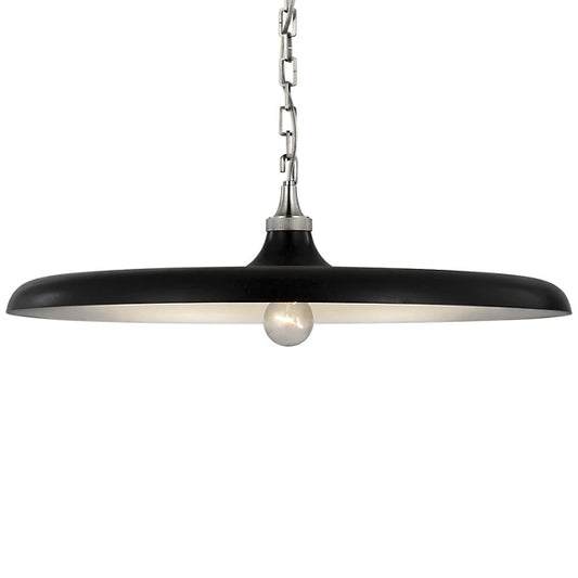 Piatto Pendant - Polished Nickel / Aged Iron