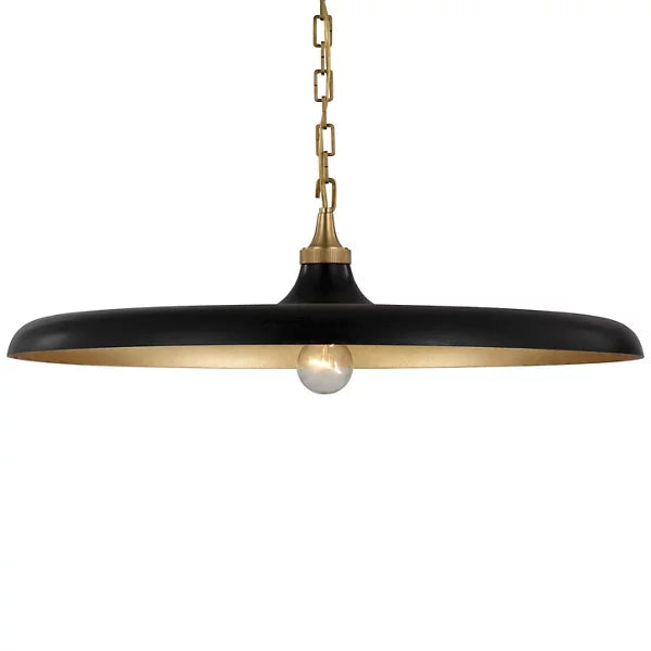 Piatto Pendant- Hand Rubbed Antique Brass / Aged Iron