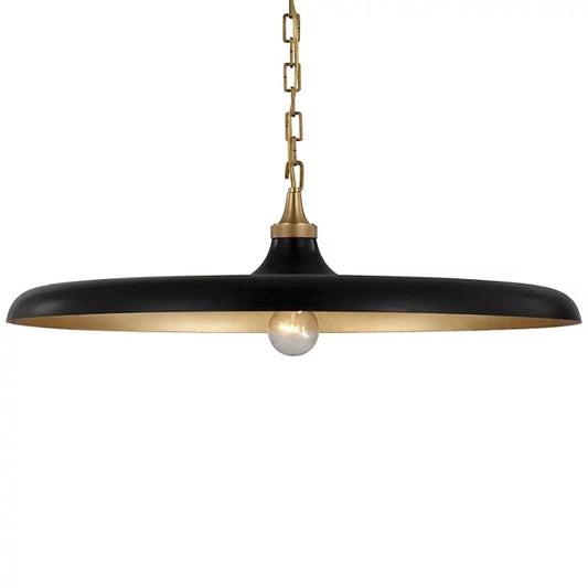 Piatto Pendant- Hand Rubbed Antique Brass / Aged Iron
